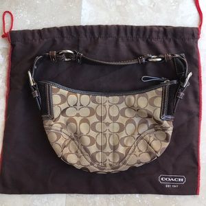 Coach Mini Signature Braided Handbag